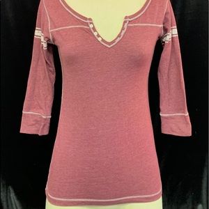 Initial Canadian make mauve/raspberry Heather T